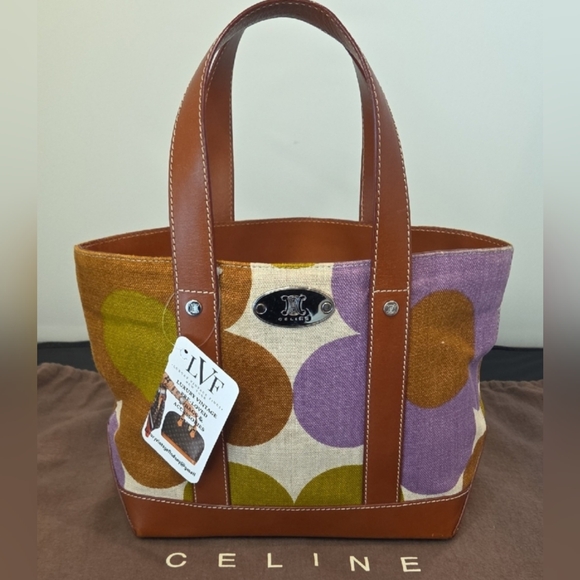 CELINE 2000 Floral Tote  Ltd Seasonal Capsule highly collectable excellent cond - Picture 1 of 17